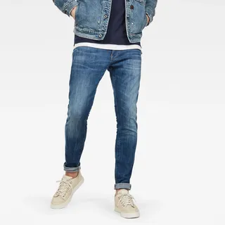 Slim-fit-Jeans G-STAR RAW "Skinny" Gr. 31, Länge 30, blau (indigo aged) Herren Jeans Skinny-Jeans