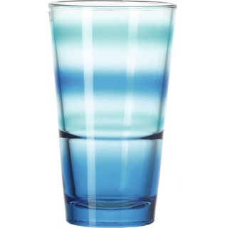 6er Set Leonardo Wasserglas Event 330 ml Glas Blau