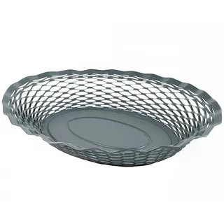 Roger Orfèvre TABLE PASSION Brotkorb aus Edelstahl 30 x 24 x 5 cm