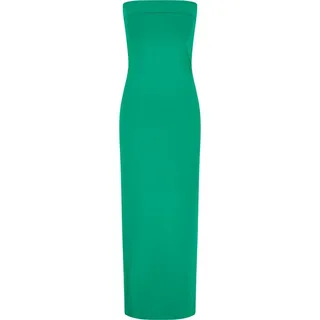 URBAN CLASSICS Bandeau Midi Dress Shirtkleid Grün L
