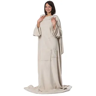 ZOLLNER Kuscheldecke 170 x 200 cm Beige