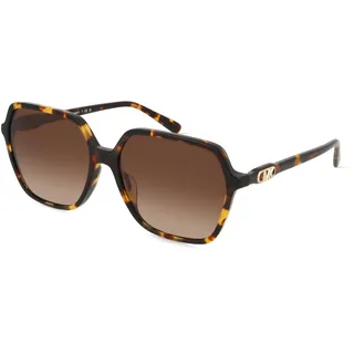 Michael Kors MK2196U Damen-Sonnenbrille Vollrand Quadratisch Acetat-Gestell, braun