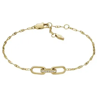 Fossil Armband Schmuck Geschenk Edelstahl Armschmuck HERITAGE D-LINK gelb|goldfarben