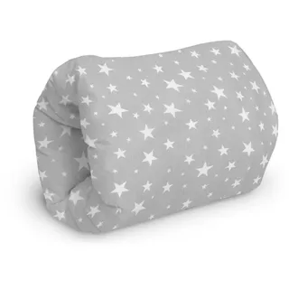 Amilian Stillkissen 22 x 20 cm Patchwork Grau