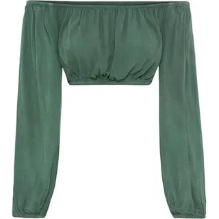 LSCN BY LASCANA Carmenbluse Damen olivgrün Gr.34