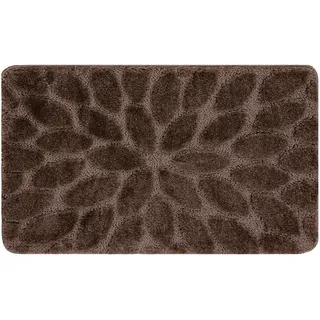 Badteppich Supreme Stones, Steine, Rutschfest, Weich – Braun Brown 60x100 Cm