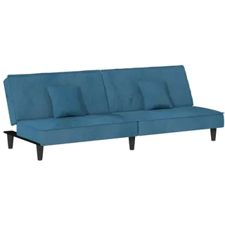 vidaXL Schlafsofa Blau Samt
