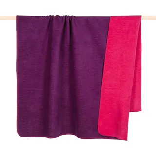 Wohndecke PAD "HOBART" Wohndecken Gr. B/L: 150 cm x 200 cm, lila (violet) Decken Made in Europe