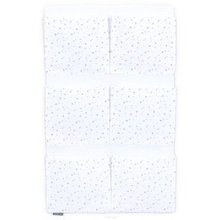 mamo-tato Betttasche BETT-ORGANIZER Babybetttasche Aufbewahrung Grau Weiß Sterne 40x65cm grau