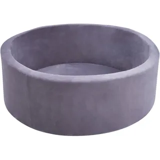 Bällebad, Grau, Textil, 90x30x90 cm, EN 71, CE, Spielzeug, Kinderspielzeug, Bällebad