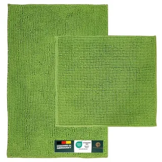 Waidmeister Badematte Badematte Chenille – rutschfeste & Waschbare Badezimmermatte, rutschhemmend beschichtet, Polyester grün
