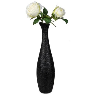 formano Bodenvase Modern Black, Schwarz H:40cm D:10cm Keramik schwarz