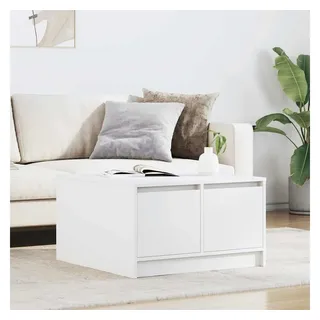 vidaXL Couchtisch mit Schubladen Weiß 70,5 x 70 x 40 cm