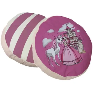 Livetastic Kinderkissen Ticaa 925682 Kissensatz, Pink, Textil, Pferd, Füllung: Polyester, 40x40 cm, pflegeleicht, Kinderzimmer & Jugendzimmer, Kindermöbel, Kinderbetten, Kinderbettzubehör