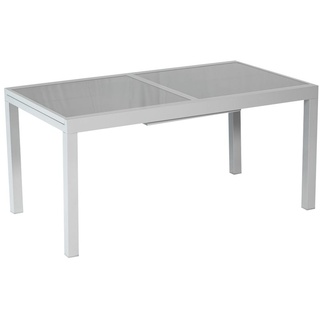 Merxx Gartentisch ausziehbar 140/200 x 90 cm - Aluminiumgestell Silber