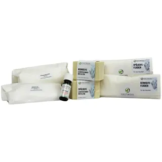 Kernseife Starterset – DIY-Reinigung, natürlich reinigen mit Kernseife, Spülseife, Zitronensäure, Natron und ätherisches Zitronenöl, perfekt für Küche, Bad & Wäsche, 7-teilig