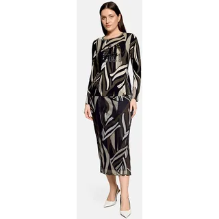 Betty Barclay Midirock Damen Bleistift Beige/Braun/Schwarz 36