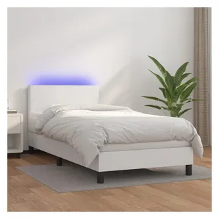 vidaXL Boxspringbett 100 x 200 cm Weiß