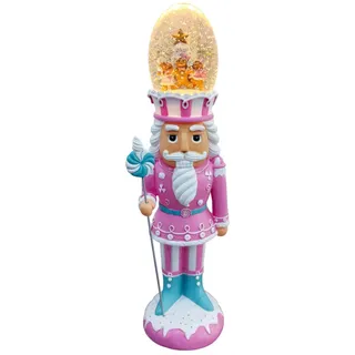 Musicboxworld Spieluhr Rosa Nussknacker mit Schneekugel