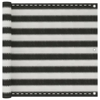 vidaXL Balkon-Sichtschutz 90 x 300 cm Anthrazit/Weiß HDPE