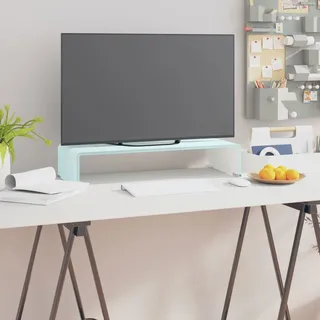 Vidaxl - Tv-aufsatz/monitorerhöhung Glas Grün 60x25x11 Cm