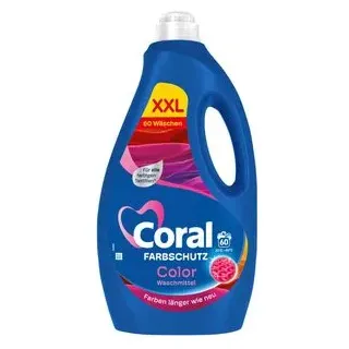 Coral Colorwaschmittel Flüssigwaschmittel Caps 60 WL