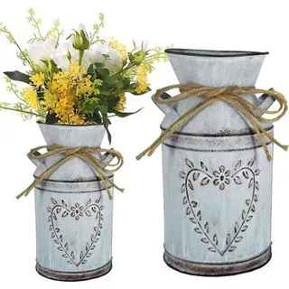 Famanu Blumentopf Vintage aus Eisen - Shabby Chic