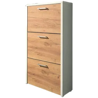 moebel-dich-auf Schuhkipper FULDA 1 (Schuhschrank Schuhregal Schrank Garderobe), mit Doppelwalze orange
