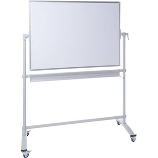 Dahle Mobiles Whiteboard (B x H) 1200mm x 1800mm Weiß lackiert Drehbar, Beide Seiten nutzbar, Inkl.