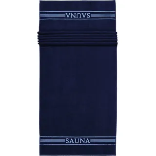 frottana Saunatuch Sauna, 100% Baumwolle (1-St) blau