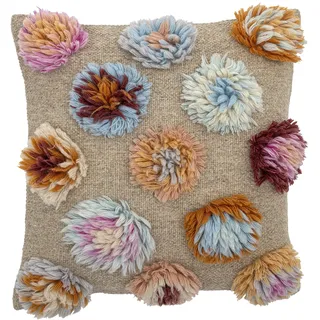 Bloomingville Kissenbezug Somma 50 x 50 cm Mehrfarbig