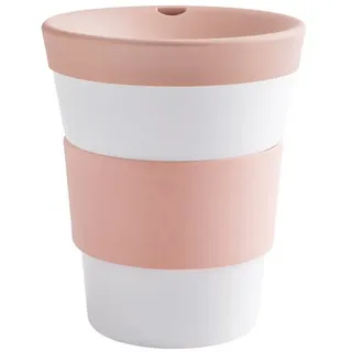 KAHLA Coffee-to-go-Becher Cupit Becher + Trinkdeckel, 1-tlg., Porzellan, Made in Germany rosa