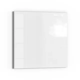 DEQORI Magnettafel 'Unifarben - Weiß', Whiteboard Pinnwand beschreibbar weiß 30 cm x 30 cm