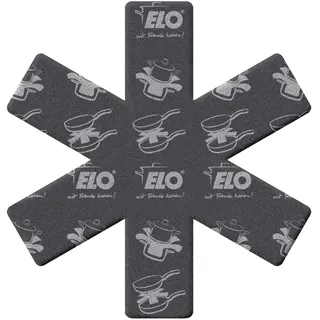 ELO Pfannenschoner-Set 2-teilig PROTEC, Schwarz - Textil - Ø 37 cm