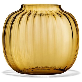 HOLMEGAARD Dekovase PRIMULA Vase Glas amber 12,5 cm (h), PRIMULA Vase Glas amber 12,5 cm (h) gelb
