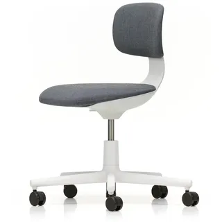 Vitra - Rookie Bürostuhl, soft grey / Volo 15 mittelgrau (Hartbodenrollen)