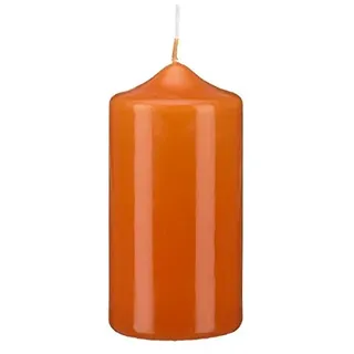 6 Spitzkopf Stumpen Kerzen Karotte Terracotta 150 x Ø 70 mm, Kerzen in Cellophan, KOPSCHITZ Qualitätskerzen in RAL Qualität MADE in Germany, Kerzen, Anlass, Advent, Weihnachten, Festtag, Festtagskerzen