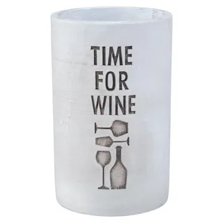 Beton Weinkühler Grau H21cm Flaschenkühler Time For Wine Sektkühler Tischdeko