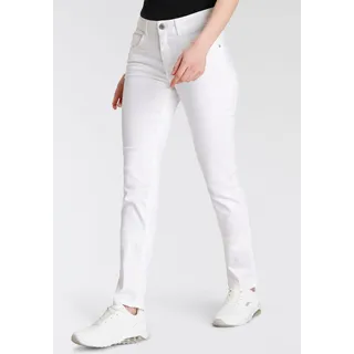 Relax-fit-Jeans KANGAROOS "RELAX-FIT HIGH WAIST" Gr. 34, N-Gr, weiß (white) Damen Jeans Ankle 7/8