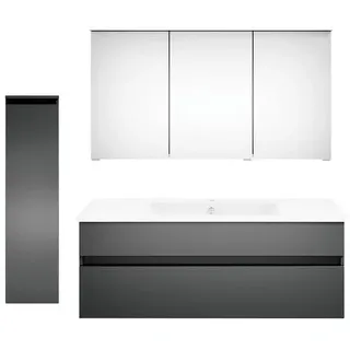 Puris Badezimmer Get2You, Grau, Dunkelgrau, Holzwerkstoff, 2 Schublade(n) Schubladen, 150 cm, Goldenes M, Made in Germany, hängend, Badezimmer, Badmöbelsets & Badmöbelserien, Badmöbel-Sets