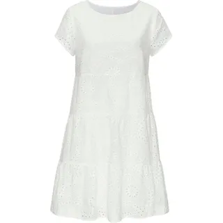 Buffalo Spitzenkleid Sommerkleid Weiß 42