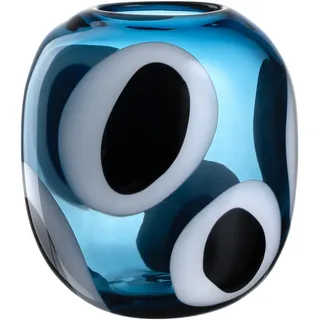LEONARDO Vase OCCHI BLU (LBH 17,40x22,40x22 cm) - blau - LBH 17,40x22,40x22 cm