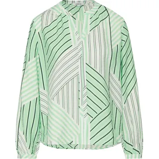 s.Oliver Viskosebluse mit Raffung und All-over-Print - 46