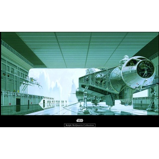 Komar Wandbild | Star Wars Classic RMQ Hangar Shuttle | Kinderzimmer, Jugendzimmer, Dekoration, Kunstdruck | ohne Rahmen | WB141-70x50 | Größe: 70 x 50 cm (Breite x Höhe)