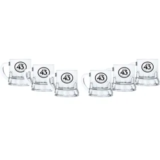 Mixcompany Licor 43 Minibeer Acryl Glas 6er Set Shotglas Pinnchen Likör Liquor 43er Kunststoff