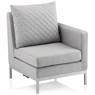 Sessel Garten Lounge Sitzgruppe Gartenset Gartensofa silbergrau Module KETTLER - Silber/Grau