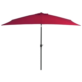vidaXL Balkonsichtschutz »Sonnenschirm mit Metall-Mast 300 x 200 cm Bordeauxrot« rot 200 cm x 300 cm x 252 cm