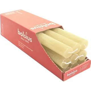 Stabkerzen Rustik, 23/270 mm, Hafer Beige, BOLSIUS, Brenndauer ca. 13h, 9 Stück pro Verpackung