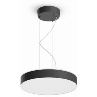 Philips HUE Led-Hängeleuchte Enrave, Schwarz, Metall, 12.9 cm, Smartphone-Steuerung, Lampen & Leuchten, Innenbeleuchtung, Leuchten nach Räumen, Esstischlampen
