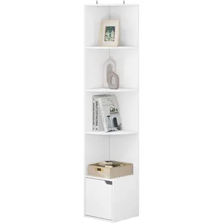 Woltu Eckregal 29,5 x 29,5 x 158 cm Weiß